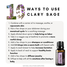 Load image into Gallery viewer, dōTERRA Clary Sage Essential Oil (NHP)- 15ml