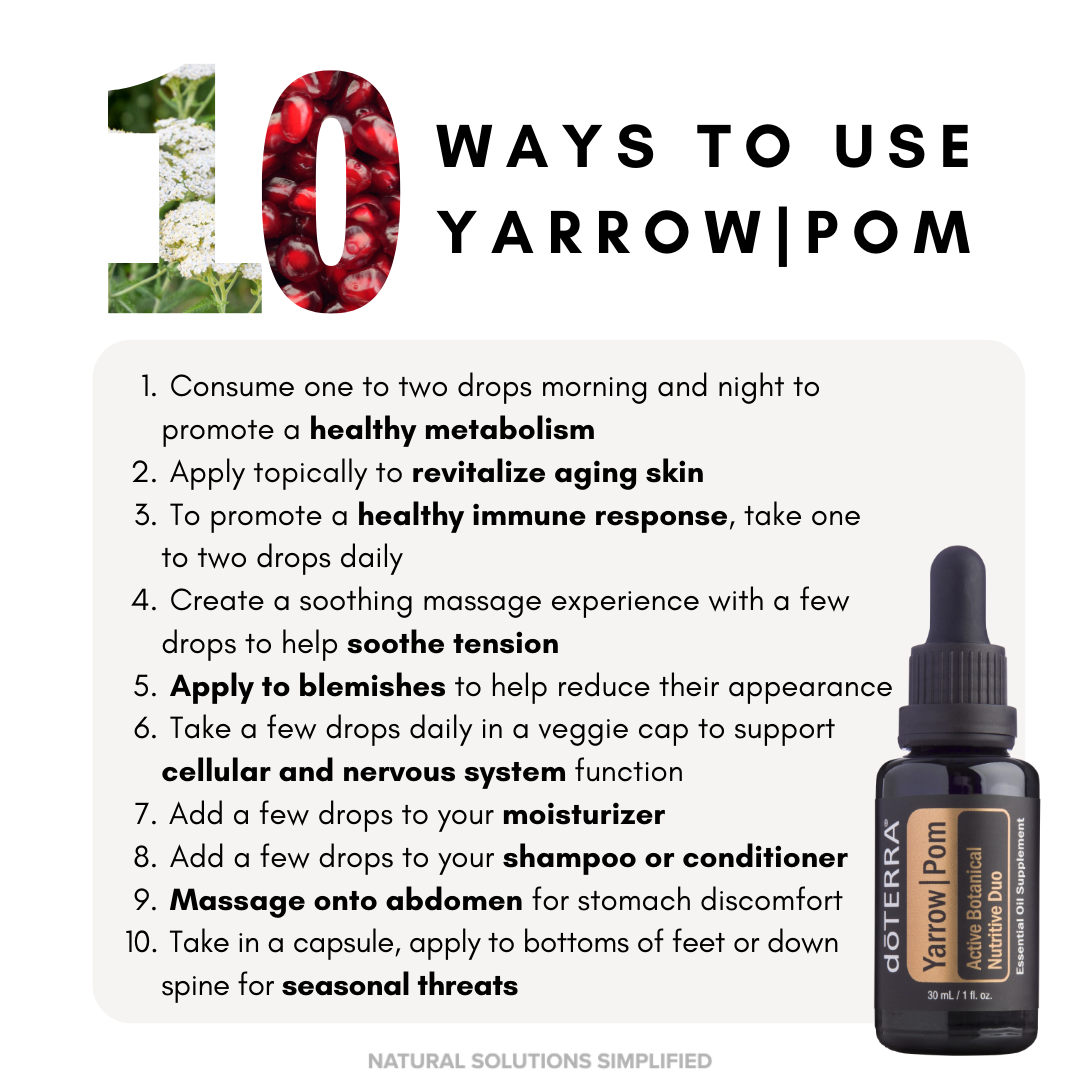 dōTERRA Yarrow|Pom Essential Oil - 30ml – Essential Oil Shop CA