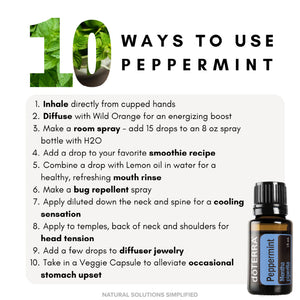 dōTERRA Peppermint Essential Oil (NHP) - 15ml
